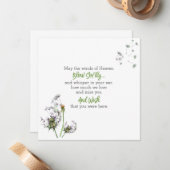 タンポポ追悼 ノートカード (正面/裏面インサイチュ)