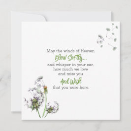 タンポポ追悼 ノートカード