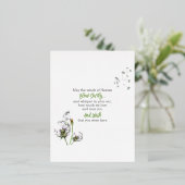 タンポポ追悼 箔シーズンポストカード (立ち正面)