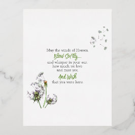 タンポポ追悼 箔シーズンポストカード