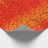 タンポポ野夏の花レッドオレンジグラデーション ラッピングペーパー (角)