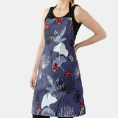 タンポポ銀杏：抽象芸術ハンドスケッチ エプロン (インサイチュ)