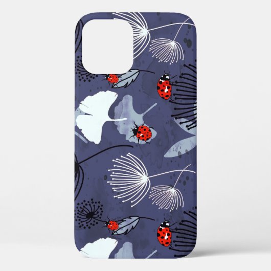タンポポ銀杏:抽象芸術ハンドスケッチ Case-Mate iPhoneケース (裏面)
