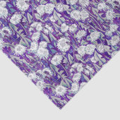 タンポポ開花夏の花フローラルパターンティール（緑がかった色） 薄葉紙 (詳細)