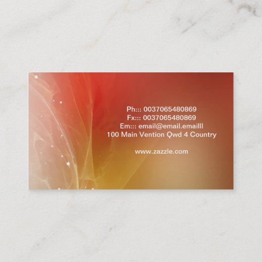 タンポポ魔法カラフル名刺 名刺 (裏面)