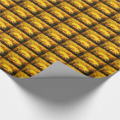 タンポポ黄色い花つる植物春 ラッピングペーパー (角)