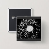 タンポポ黒 缶バッジ (正面&裏面)