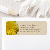 タンポポ1 |イエローフローラガーデンおもしろい事業 ラベル (インサイチュ)