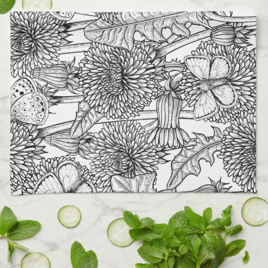 タンポポ キッチンタオル (折り畳み)