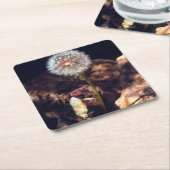 タンポポ スクエアペーパーコースター (アングル)