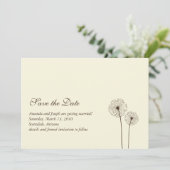 タンポポ　セーブ・ザ・デート 招待状 (スタンド正面)