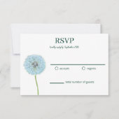 タンポポ, タンポポの綿毛 緑, 白 RSVP (正面)
