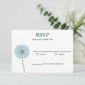 タンポポ, タンポポの綿毛 緑, 白 RSVP (スタンド正面)