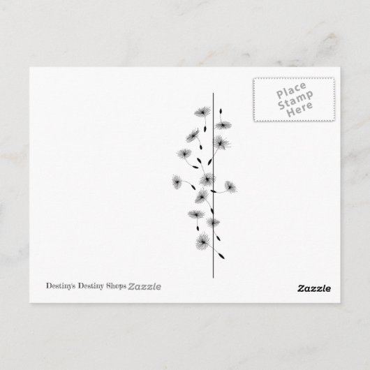 タンポポ ポストカード (裏面)