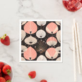 タンポポ – ミッドセンチュリー – レトロモダンデザイン スタンダードカクテルナプキン (インサイチュ)