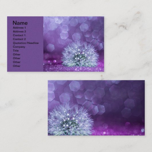 タンポポ 名刺 (正面/裏面)