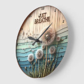 タンポポ"呼吸"穏やかな ラージ壁時計 (傾斜)