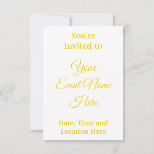 タンポポ 招待状 (裏面)