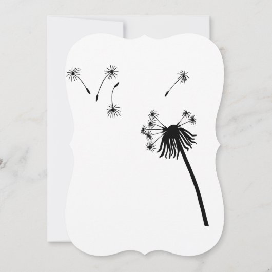 タンポポ 招待状 (裏面)