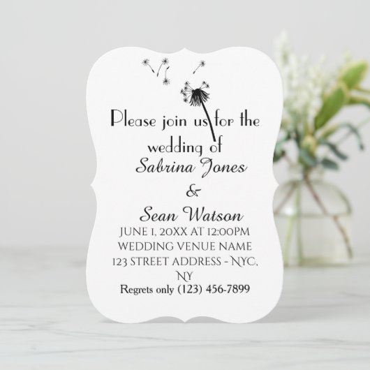 タンポポ 招待状 (スタンド正面)