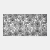 タンポポ，白黒 デスクマット (正面)