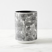 タンポポ,白黒 マグカップ (中央)