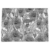 タンポポ，白黒 ラージペーパーバッグ (正面)