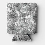 タンポポ，白黒 缶クーラー (正面)