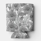 タンポポ，白黒 缶クーラー (裏面)