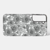 タンポポ，白黒 SAMSUNG GALAXYケース (裏面横)