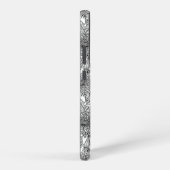 タンポポ，白黒 SAMSUNG GALAXYケース (右側面)