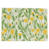 タンポポ，緑，黄色と白 ラージペーパーバッグ (裏面)