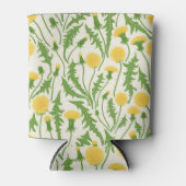 タンポポ，緑，黄色と白 缶クーラー (正面)