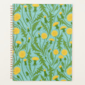 タンポポ，緑，黄，青 プランナー手帳 (正面)