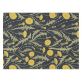 タンポポ，緑，黄，黒 テーブルクロス (正面(横))