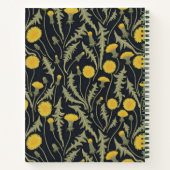 タンポポ，緑，黄，黒 ノートブック (裏面)