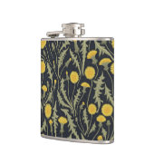 タンポポ，緑，黄，黒 フラスク (左)
