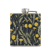 タンポポ，緑，黄，黒 フラスク (裏面)