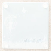 タンポポ，蝶と青い空 ガラスコースター (裏面)