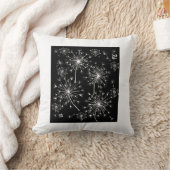 タンポポ，野生の花と蜂蜜の蜂 クッション (ブランケット)