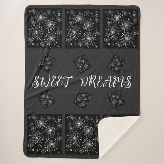 タンポポ，野生の花と蜂蜜の蜂 シェルパブランケット (正面)