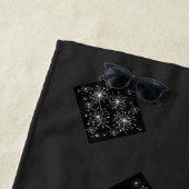 タンポポ，野生の花と蜂蜜の蜂 ビーチタオル (インサイチュ)