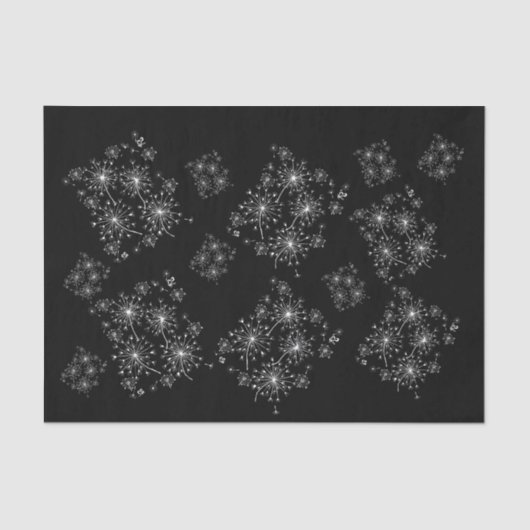 タンポポ，野生の花と蜂蜜の蜂 薄葉紙 (正面)