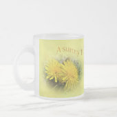 タンポポ – A Sunny Hi フロストグラスマグカップ (左)