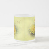 タンポポ – A Sunny Hi フロストグラスマグカップ (中央)