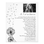 タンポポA私は天国メモリアル歓迎サインに座る フォトプリント            (正面)