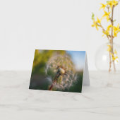 タンポポFluffball Notecard カード (黄色い花)