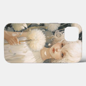 タンポポiPhone 13ケースを持つ女の子 Case-Mate iPhoneケース (裏面 (横))