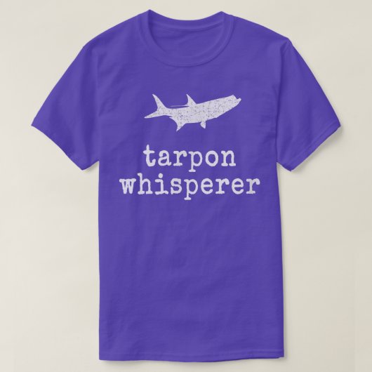 タンポンささやきターポン魚 Tシャツ (デザイン正面)