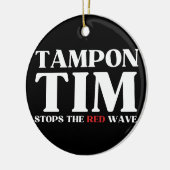 タンポンストップティムがレッドウェーブティム・ウォルズ2024 セラミックオーナメント (左)